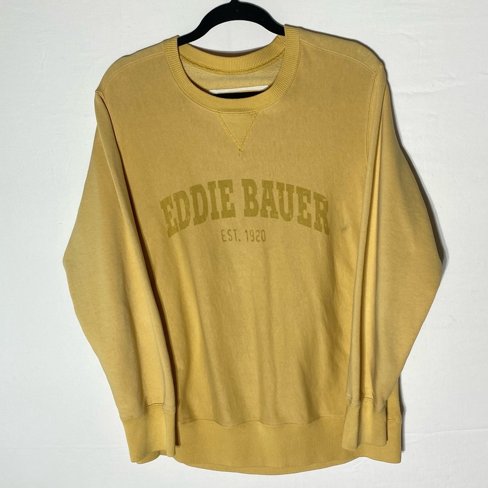Vintage Eddie Bauer Mustard Yellow Crewneck Sweatshirt M